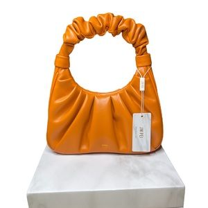 NWT - JW PEI Gabbi Ruched Hobo Handbag in Orange